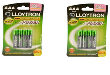 8 x LLOYTRON 550 mAh AAA