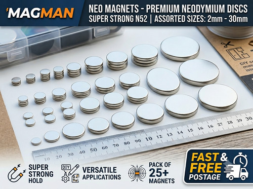 Premium neodymium disc magnets - premium,