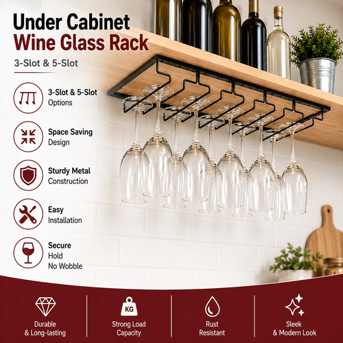 Under cabinet shelf wine - under,