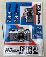 Vintage Nikon FE2 Camera A4 size Sticker Sheet