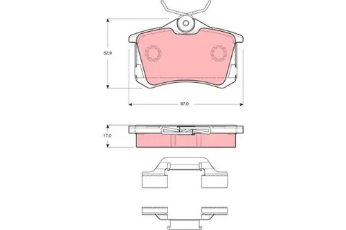Brake pads gdb1416 - pads,