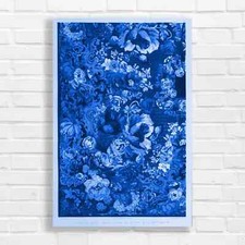 Vintage Floral Tapestry Blue
