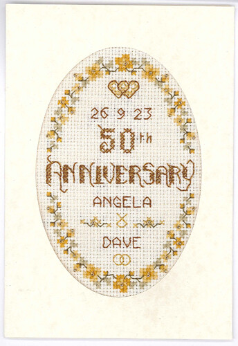 Cross stitch card - for, a
