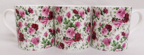 English rose mugs - rose, set