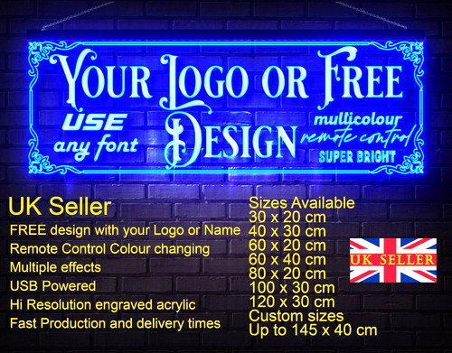 Neon led shop sign light - sign, up
