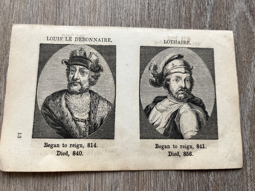 1858 double sided small - , print