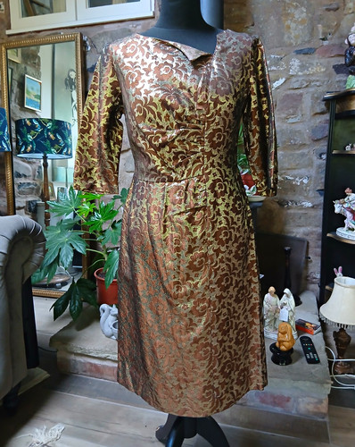 Vintage 1950s 60s brown and - 1950s-60s,