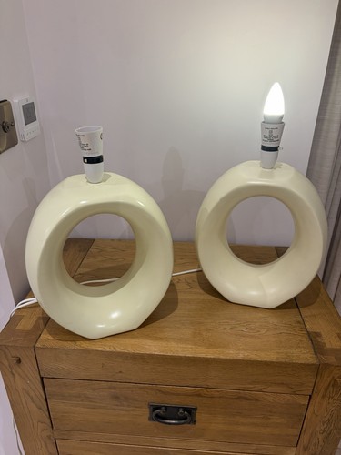 Pair ceramic funky retro - of,