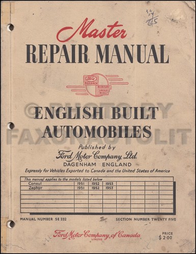 1951 1953 ford consul - 1951-1953, and