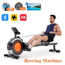 Magnetic Rowing Machine Rower with LCD Monitor Home Gym Fitness Cardio Workout