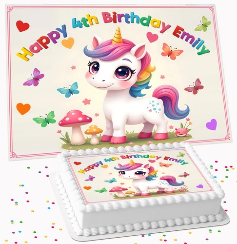 Unicorn personalised birthday - unicorn,