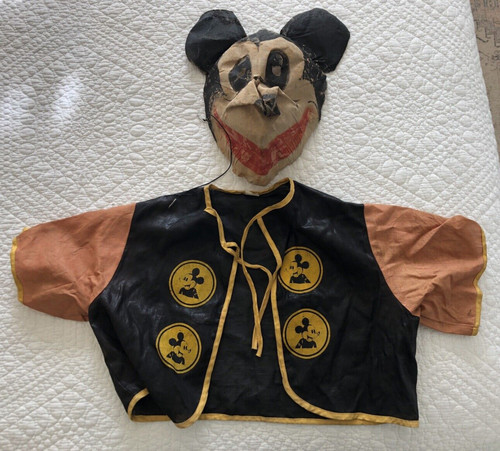 Vintage halloween costume mask - vintage,
