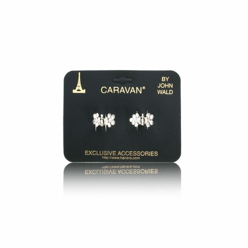 Caravan mini stone - clips, black
