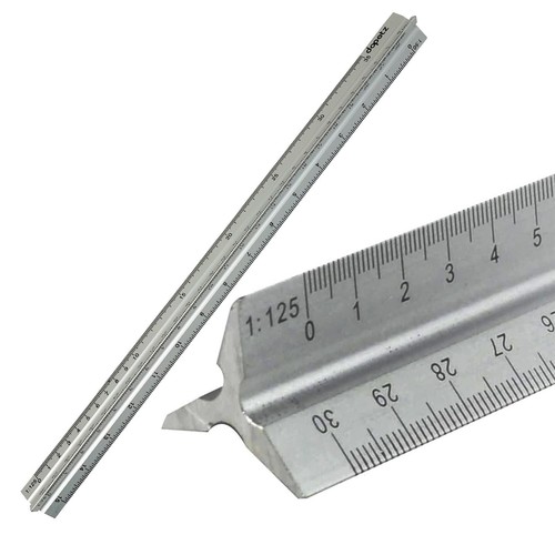 Scale ruler set steel - ruler,
