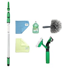 Unger Conservatory Window Cleaning Kit with Telescopic Pole, Soap & Accessories