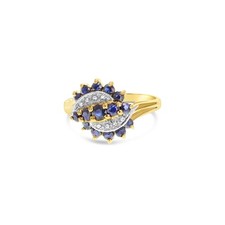 Sapphire & Diamond Pave Ring