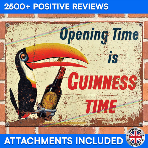 Guinness opening time metal - opening,