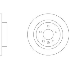 2x Brake Discs Solid For
