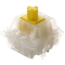 GATERON Milky Yellow Pro Switch Pre-Lubed Mechanical Keyboard Switches 5-pin