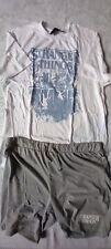 Mens PJs Stranger Things, White/Grey Size 2XL