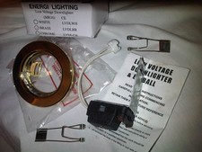 11x Brass Finish MR16 Ceiling Downlighter Low Voltage Light Fitting Job Lot  #1W