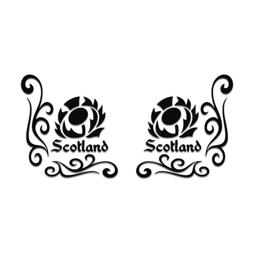 Scotland thistle side window - scotland, /