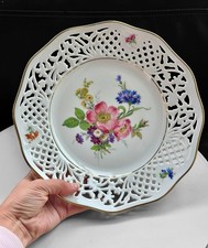 Schumann Arzberg Pierced Floral Serving Plate Bavaria Germany 26cm