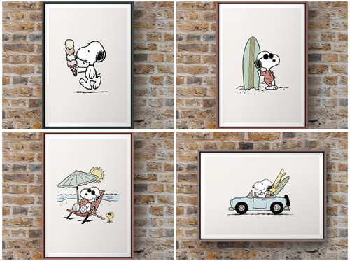 Snoopy art print poster - art, a4