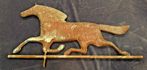 Vintage copper horse - copper,