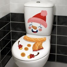 1pc Christmas Snowman Toilet