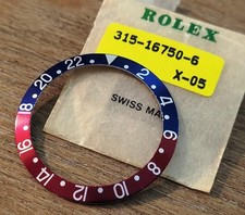 Genuine ROLEX PEPSI BEZEL INSERT FOR GMT  B315-16750-6, see description Rolex AD