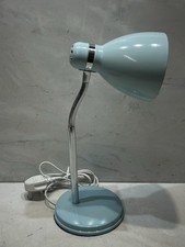 Vintage Aqua Blue Gooseneck Table Lamp - Model No. Dk-00196 Argos - Fully Tested