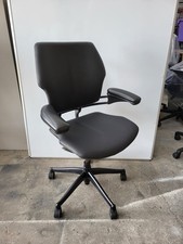 Humanscale Freedom Chair - All Black - Leather Seat And Armrests - Can Deliver