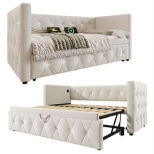 DAYBED VELVET UPHOLSTERED BED