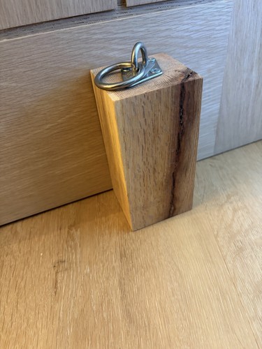 Solid oak doorstop - oak,