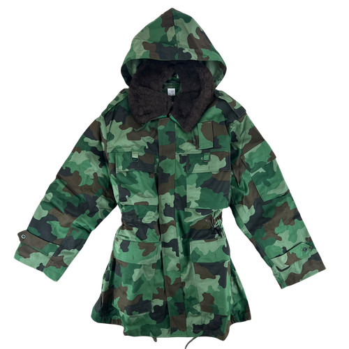 Serbian army surplus parka - surplus, oak