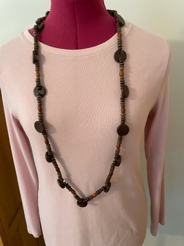 Chunky ethnic wooden bead