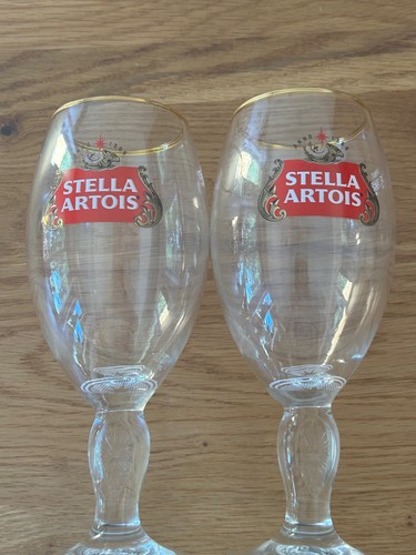 Stella artois pint goblets - pint, x2