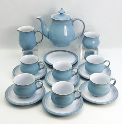 Denby colonial blue tea - colonial,