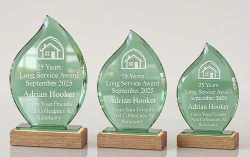Personalised jade glass - glass, flame