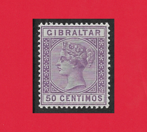 Gibraltar 1889 50c bright - gibraltar, 1889,