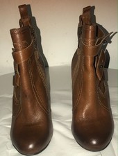 DUNE Brown Leather High Heel