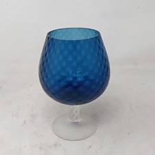 Italian Vintage Blue Art Glass