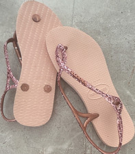 Havaianas pink glitter rubber - havaianas,