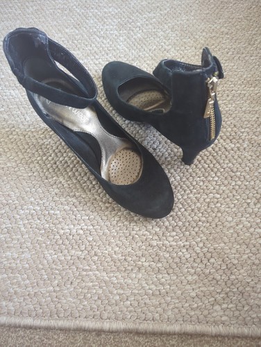 Clarks soft wear black - black, suede
