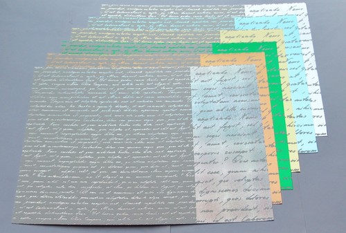 Kanban script foiled card - script, a4