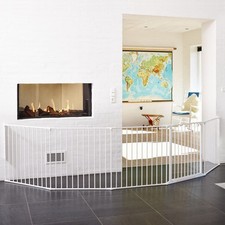 BabyDan XXL Room Divider Child Safety Gate Metal Room Divider 90-360cm White