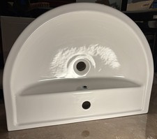 AKW One Tap Hole Basin 580mm W (across) and 460mm L 160 mm Deep ex display A*