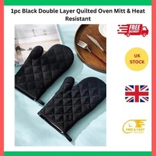 1pc Black Double Layer Quilted