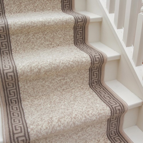 Long bordered cream ivory - bordered,
